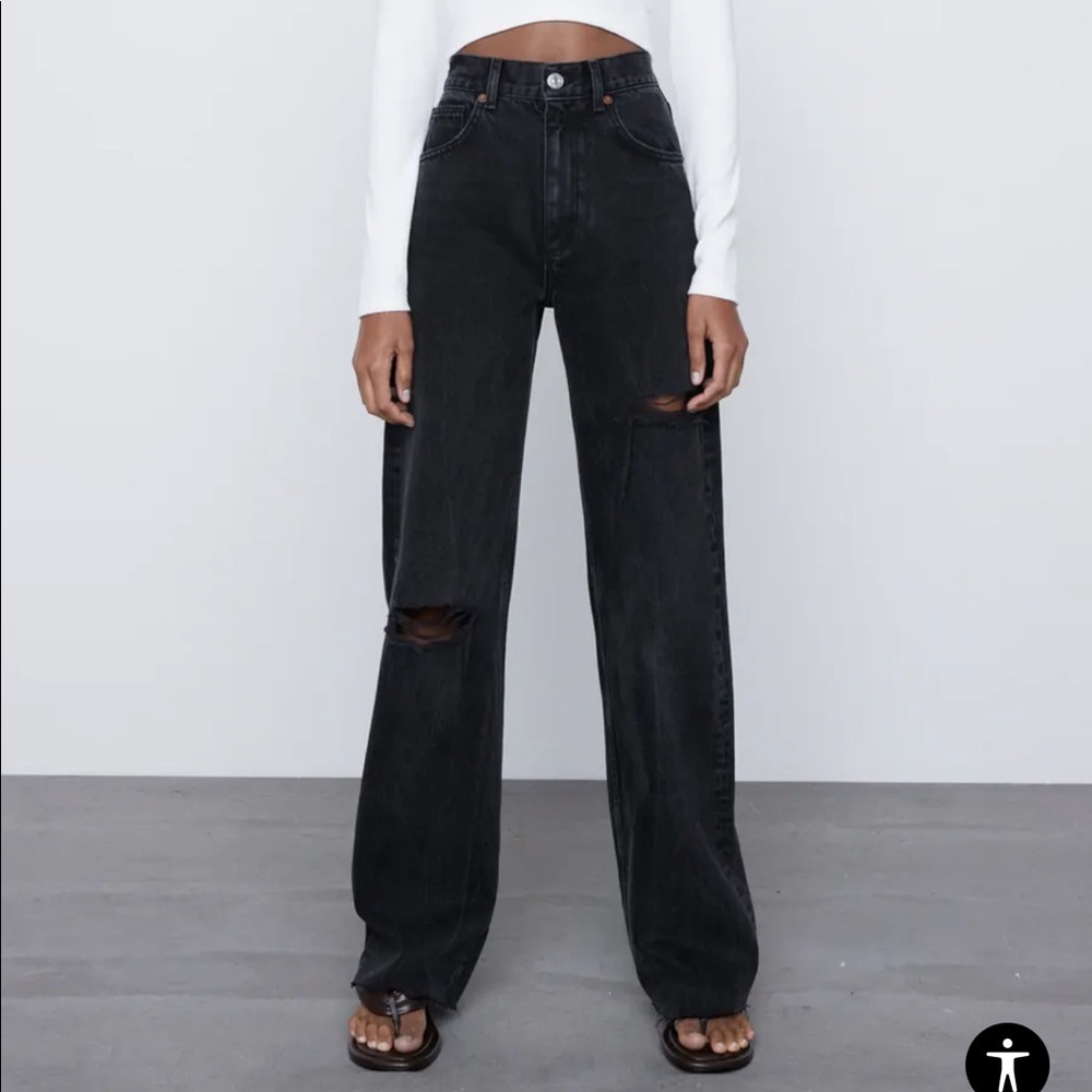 ZARA wide leg jeans